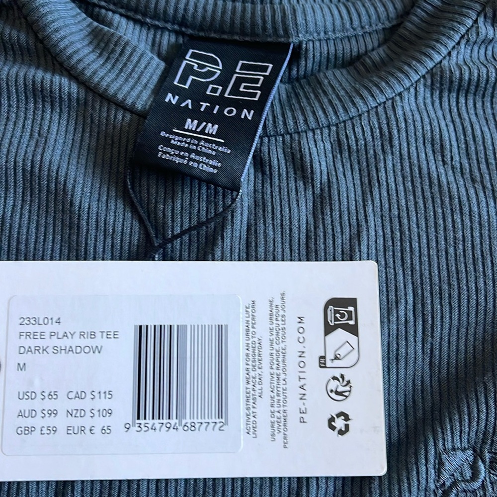 PE NATION | Free Play Ribbed Long Sleeve Top - Picture 2 of 3
